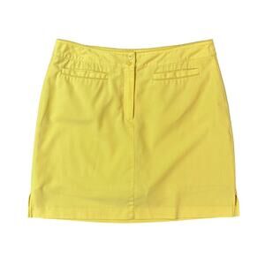 EP Pro Women’s Size 14 Yellow Golf Performance Skort Active Skirt Activewear EUC